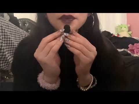 EMO ASMR! whispering/singing “emo” songs ~mic scratching, tapping, finger visuals, reputation~(LOUD)
