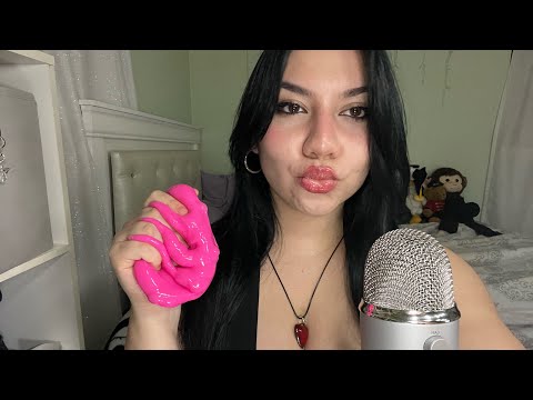 asmr español ramble y jugando con slime ༺♱༻