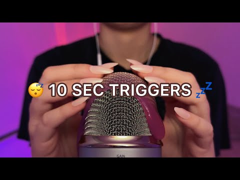 ASMR Fast Triggers Every 10 Second | 6 Minute Relaxation 🛀🏻