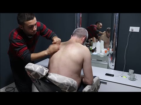 ASMR TURKİSH BARBER MASSAGE HEAD NECK BACK AMR EAR FACE MASSAGE