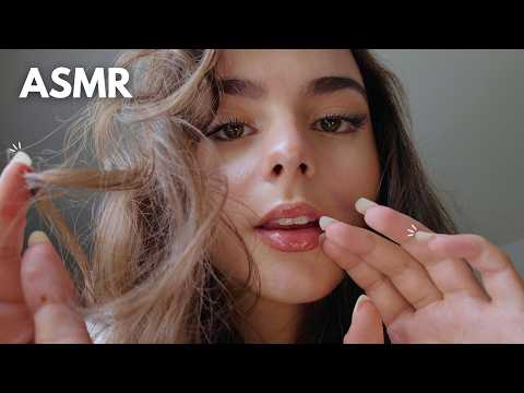 ASMR - JE T'ENDORS SUR MES GENOUX (bruits de bouche, visuel)