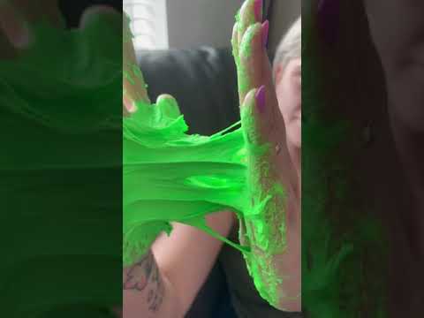 Squishy Sticky Fluffy Slime ASMR #shorts SUPER Satisfying 🤤