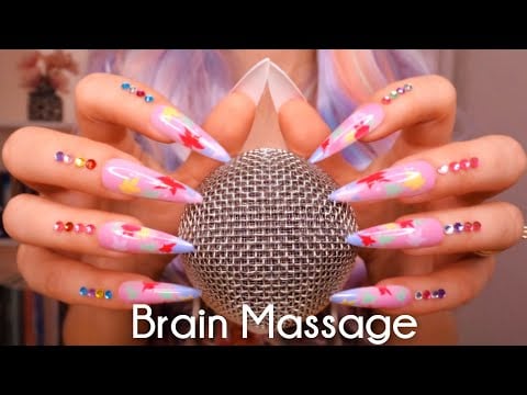 ASMR BRAIN Massage 🌟 Bare Mic Scratching, Crunchy Sounds, Tapping, Plastic Wrap, Bubble Wrap