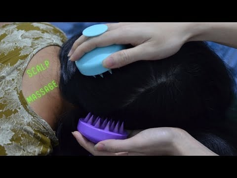 ASMR Focus Scalp Massage, Head Massage / Triggers Help You Relieve Stress Relaxing For Sleep