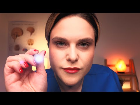 ASMR Doctor Check-Up For Concussion After Head Injury
