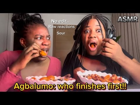 ASMR: AFRICA STAR APPLE 🍎 WHO FINISHES FIRST?????