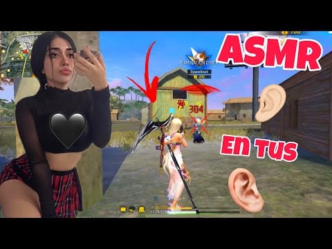 ASMR en FREE FIRE🥹💤 intenso, pegajoso y chicloso.👄