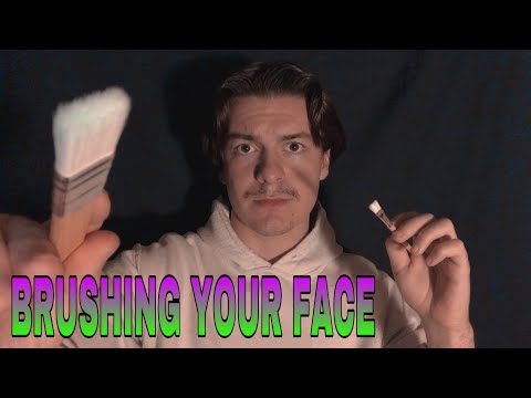[ASMR] Brushing Your Face with Numerous Brushes 3 | Lens Tapping | No Talking