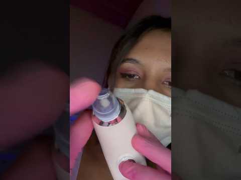 Asmr limpeza de pele #asmrshorts #asmrskincare #shortvideo