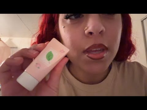 ASMR skin care routine role play 🧴