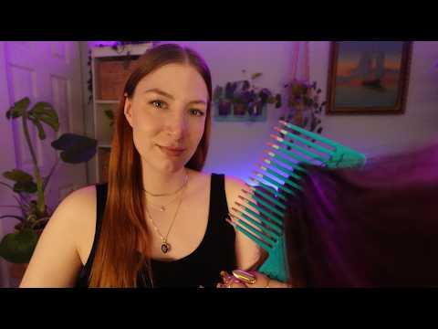 ASMR 😴 fall asleep while I play with your hair for 7 hours
