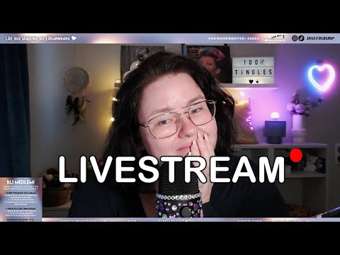 Sista semesterdagen! Josefin ASMR SÖNDAGSLIVESTREAM ♥