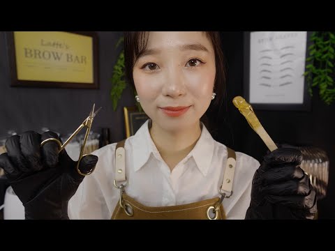 Relaxing Brow Waxing & Tinting🖊 ASMR