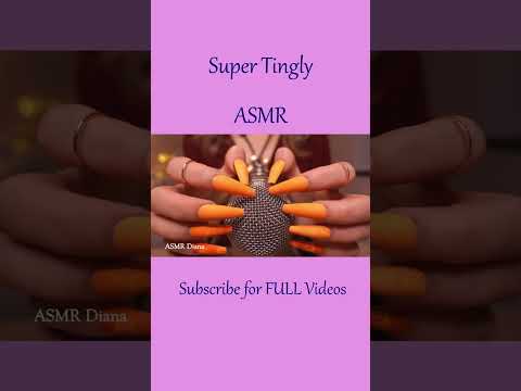 Mic Scratching with Long Nails ❤️ BRAIN MASSAGE ❤️ #shorts