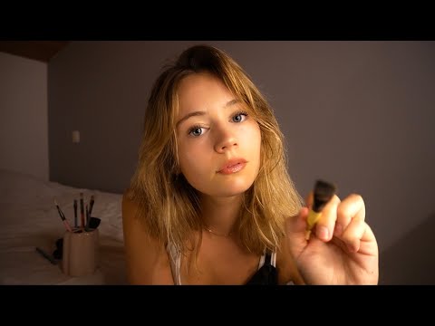 ASMR | des pinceaux  & des mouth sounds (enfin haha) ₊˚⊹ ᰔ