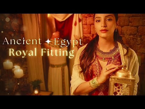 ASMR Ancient Egyptian Royal Ritual 👑 Fitting, Dressing, and Preparing You for Deep Rest