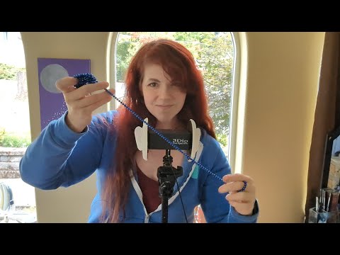 ASMR - Panning Binaural Sounds - Spoolie, Bucky Balls, Pliers - Whispered Rambling