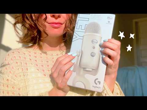 ASMR unboxing my new blue yeti mic!!!