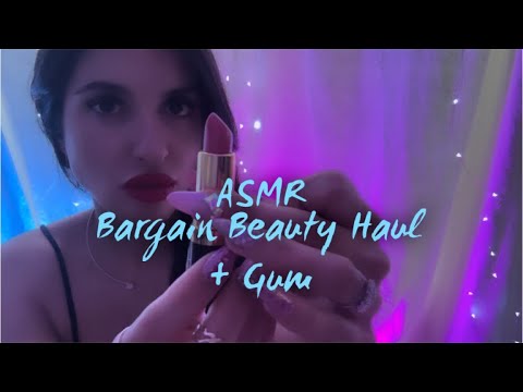 ASMR Gum Chewing Bargain Beauty Haul 💄💅🏻Items for Future Videos 💋🎀🍬