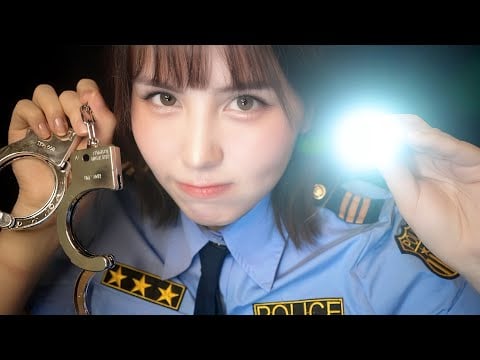 ASMR 何気に優しい警察官の職質👮🏻‍♀️指示に従うトリガー🔦ロールプレイ