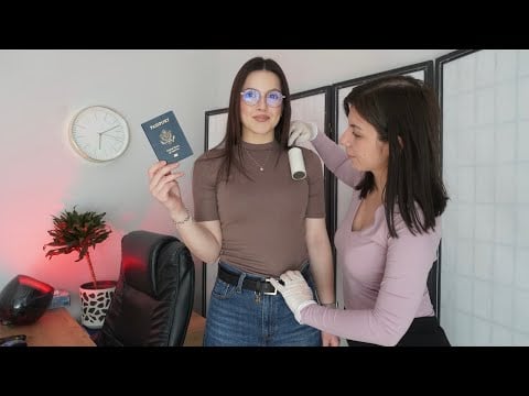 ASMR TSA Pat Down Security Check & Bag Scan | Real Person Full Body Search 👀 Satisfying Triggers