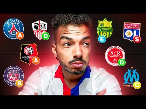 ASMR Tier list équipes de Ligue 1