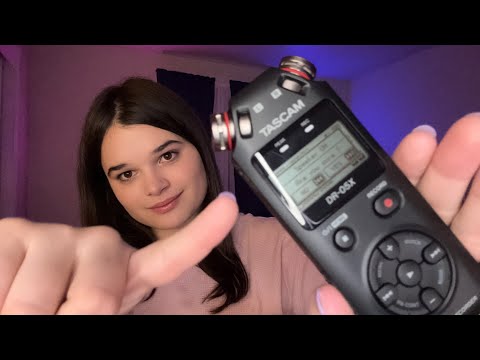 ULTRA Tingly Tascam ASMR- Unboxing and Testing! [Mouth Sounds]