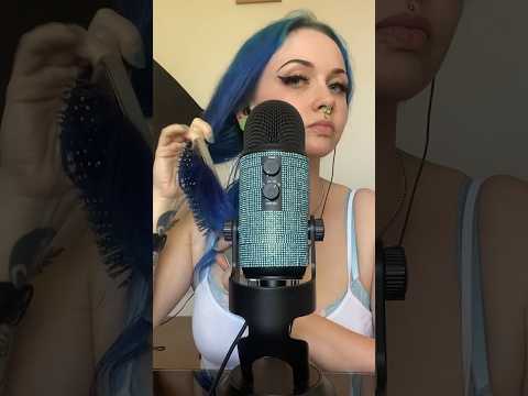 just brushing my tangly AF hair 🤣 #hairbrushing #asmr #softasmr #asmrsounds