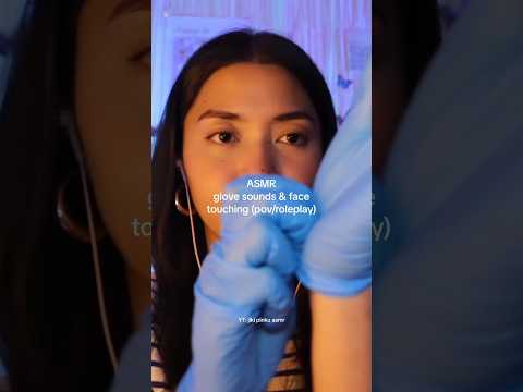 asmr - glove sounds & face touching (full video chiropractor adjusting & measuring your face)