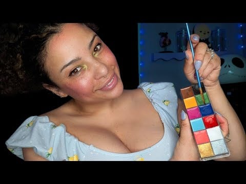 ASMR Up-Close Face Painting at the Fair | Personal Attention (South African Accent)