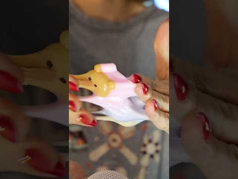 How sticky is this ice cream squishy? 😳💕🍦🧸 #asmr #squishy