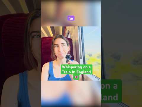 ASMR On A UK Train 🇬🇧- Part 1 #oxford #whisper #shorts