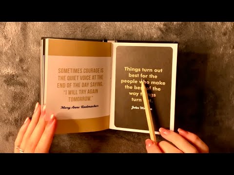 😴 ASMR - Reading you Inspiring Quotes to SLEEP - Clicky Whispers