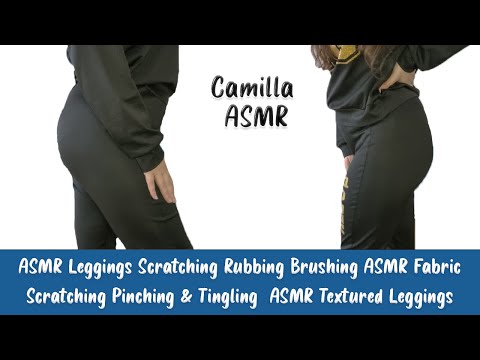 ASMR Leggings Scratching Rubbing ASMR Fabric Scratching Pinching & Tingling  ASMR Textured Leggings