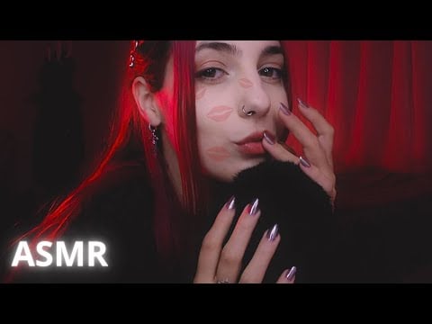 ASMR Goodnight Kisses, Whispers & Fluffy Mic Scratching