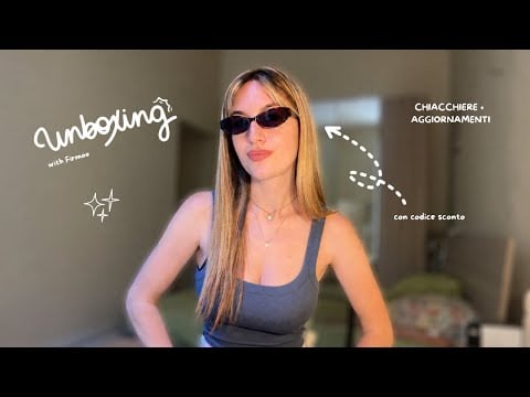 UNBOXING OCCHIALI NUOVI + #softspoken chiacchiere ✨ @firmooitalia (asmr ita) 