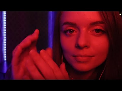 ASMR | Plucking & Brushing Away Stress/Anxiety (Red Lights)