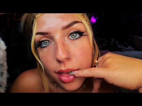 asmr- UPCLOSE teeth & nail sounds, rambling, tapping & more 🩷