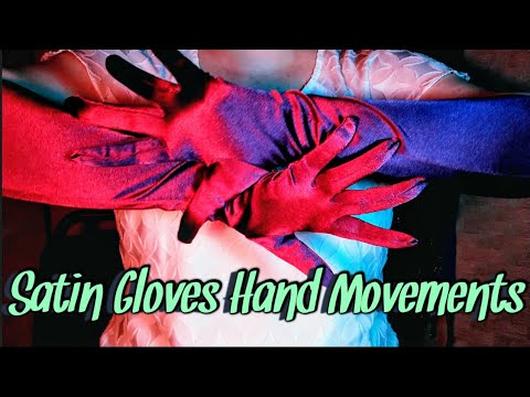 Satin Gloves ASMR 🧤 {Hand Movements - Relaxation Suggestions - Plucking Your Stress} 🌸 Soft Speaking