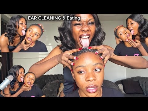 ASMR Deep Ear Cleaning* Ear Flossing, PimplePopping, Head Scratching & Ear Eating nitpicking