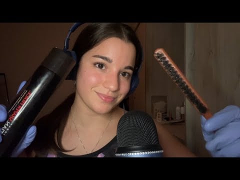 ASMR ROLEPLAY tu amiga hace TU PEINADO 
