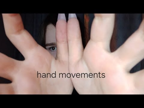 ASMR hand movements and mouth sounds (muitos sons de boca) durma rápido 🌧