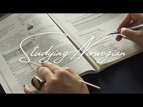 ASMR Relaxing Norwegian Study Sounds (Soft Spoken, Austrian Accent, Norsk)