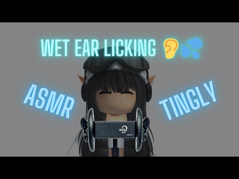 Roblox ASMR  👂layered ear licking/eating👂