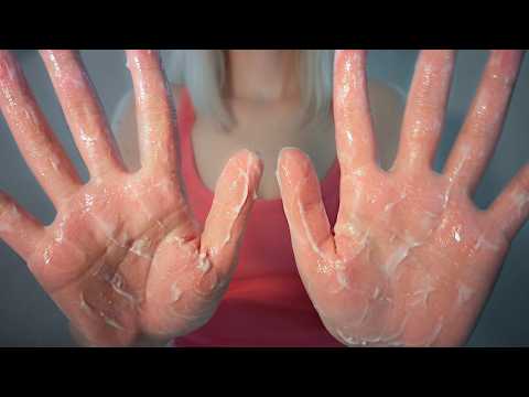 ASMR - Lotion Hand Sounds, Relaxing Sticky Sounds [No Talking]