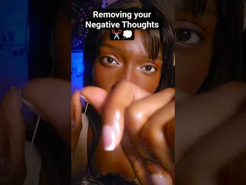 ASMR Removing your negative thoughts ✂️💭 #asmr #visualtingle