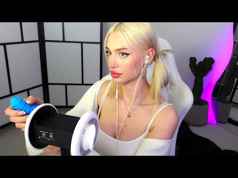 ASMR girlfriend RP | heartbeat, ear licks, kisses & more ❤️