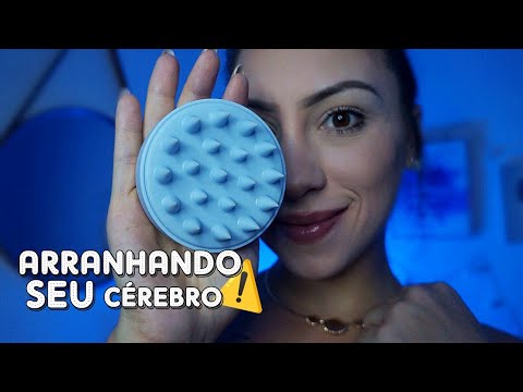 ASMR ARRANHANDO SEU CÉREBRO (Massagem na sua cabeça)