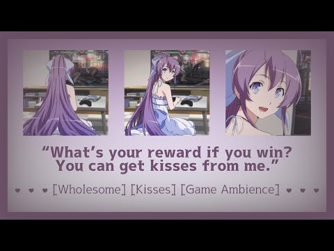 Girlfriend cuddles you while you game [ASMR Girlfriend RP F4A] [Wholesome] [Kisses] [Game Ambience]