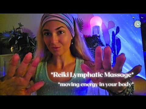 ASMR Reiki Lymphatic Drainage Massage ✨ Move Stuck Energy, Release Tension & Restore Flow